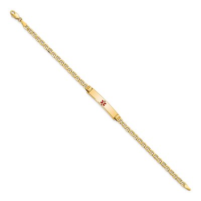 14K Yellow Gold Medical ID Bracelet – view 2
