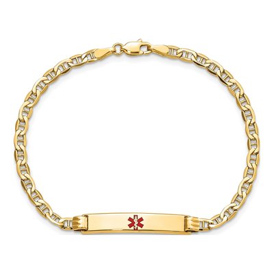 14K Yellow Gold Medical ID Bracelet – view 4