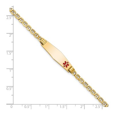 14K Yellow Gold Medical ID Bracelet – view 3