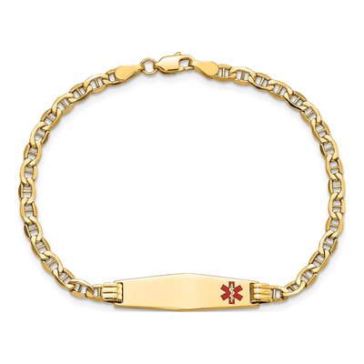 14K Yellow Gold Medical ID Bracelet – view 4