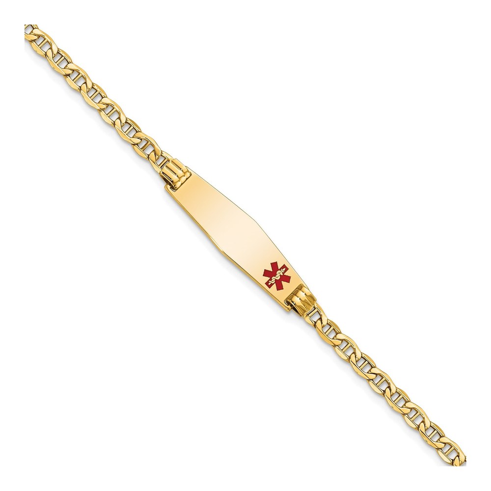 14K Yellow Gold Medical ID Bracelet