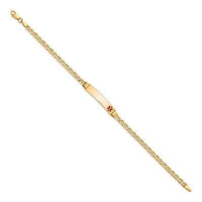 14K Yellow Gold Medical ID Bracelet – view 2