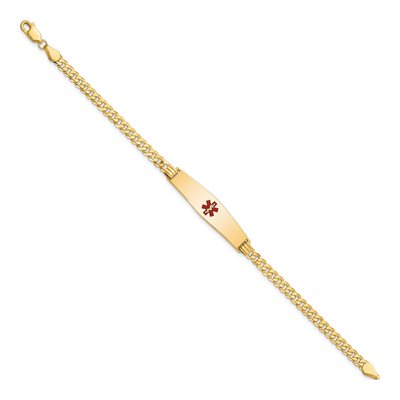 14K Yellow Gold Medical Alert ID Bracelet – view 3