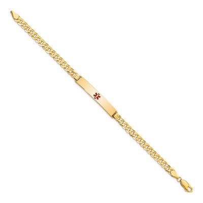 14K Yellow Gold Medical ID Bracelet – view 3