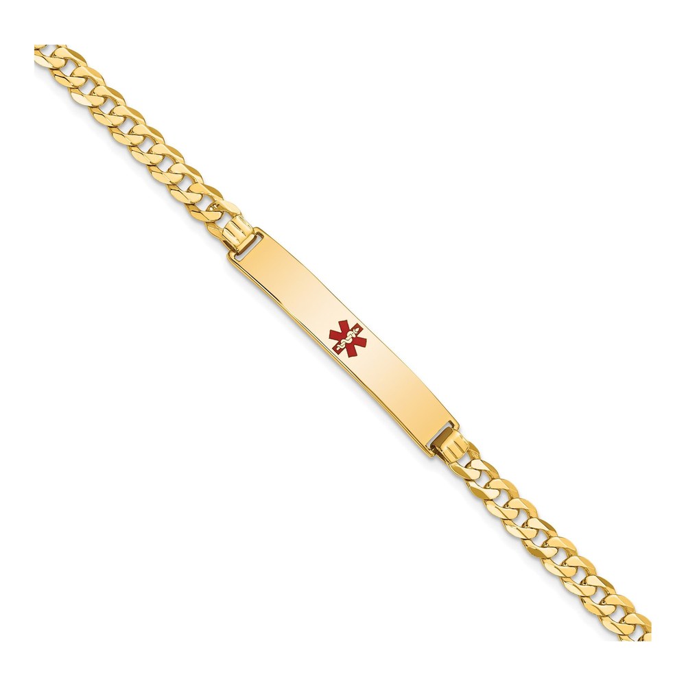 14K Yellow Gold Medical ID Bracelet