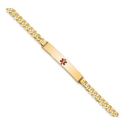 14K Yellow Gold Medical ID Bracelet