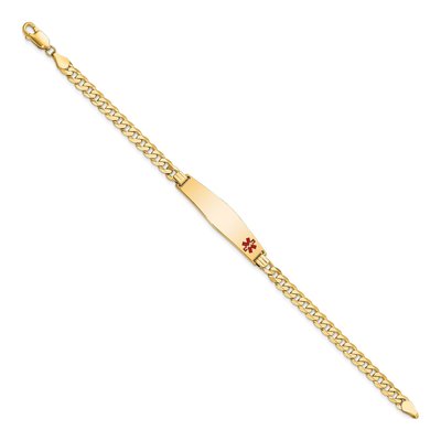14K Yellow Gold Medical ID Bracelet – view 3