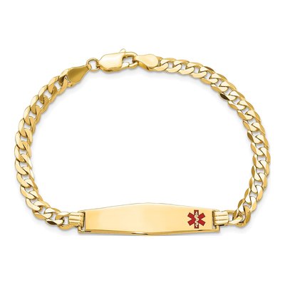 14K Yellow Gold Medical ID Bracelet – view 5
