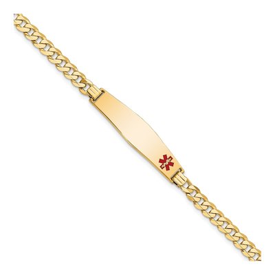 14K Yellow Gold Medical ID Bracelet