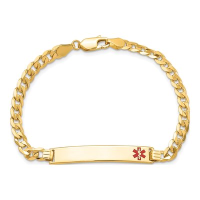 14K Yellow Gold Medical ID Bracelet – view 4