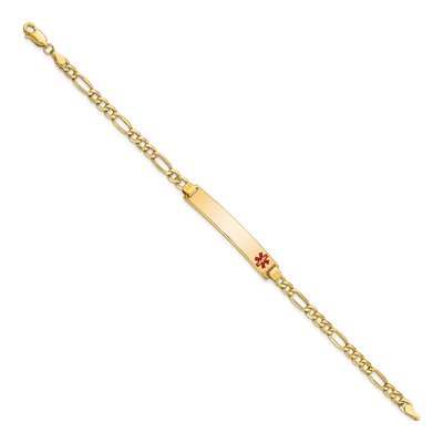 14K Yellow Gold Medical ID Bracelet – view 3