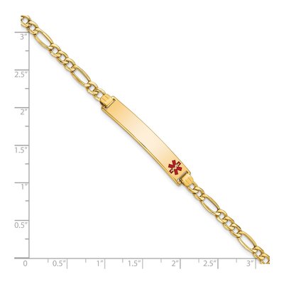 14K Yellow Gold Medical ID Bracelet – view 4