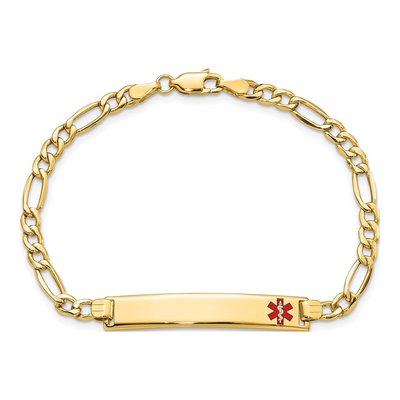 14K Yellow Gold Medical ID Bracelet – view 5