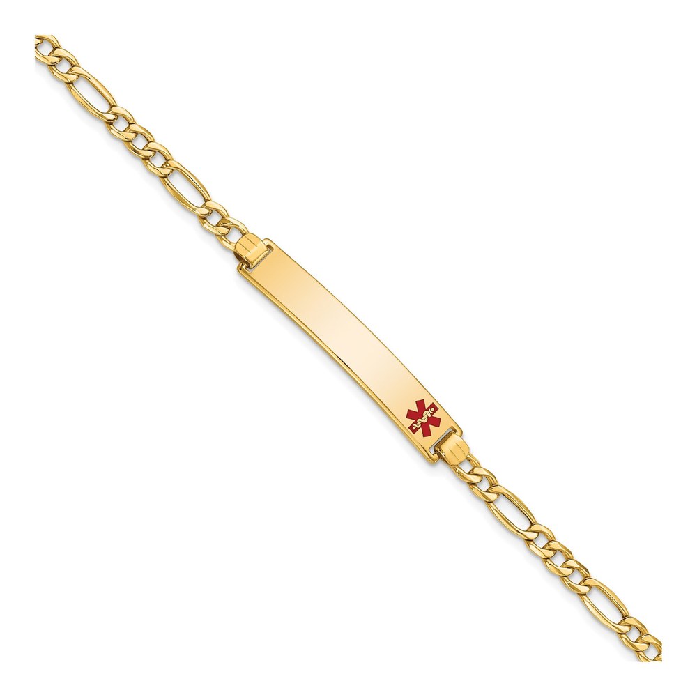 14K Yellow Gold Medical ID Bracelet