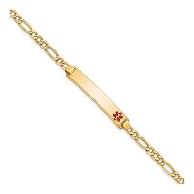 14K Yellow Gold Medical ID Bracelet