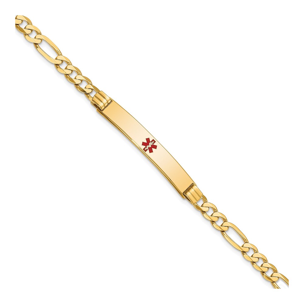 14K Yellow Gold Medical ID Bracelet