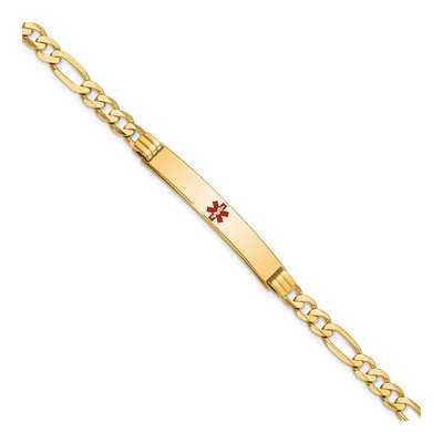 14K Yellow Gold Medical ID Bracelet