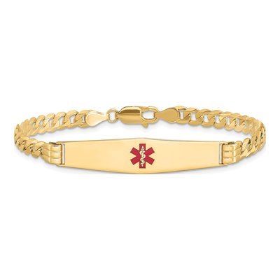 14K Yellow Gold Medical ID Bracelet – view 3