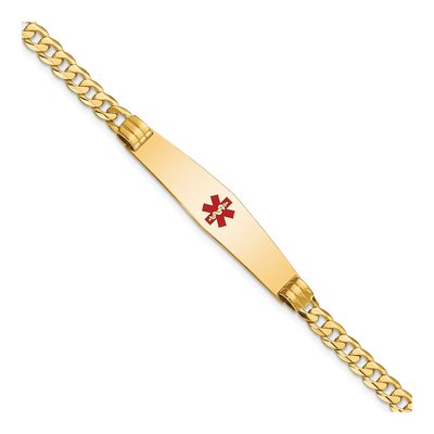 14K Yellow Gold Medical ID Bracelet
