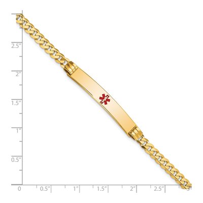14K Yellow Gold Medical ID Curb Bracelet – view 3
