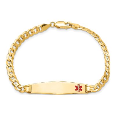 14K Yellow Gold Medical ID Bracelet – view 4