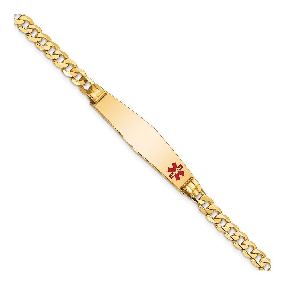 14K Yellow Gold Medical ID Bracelet