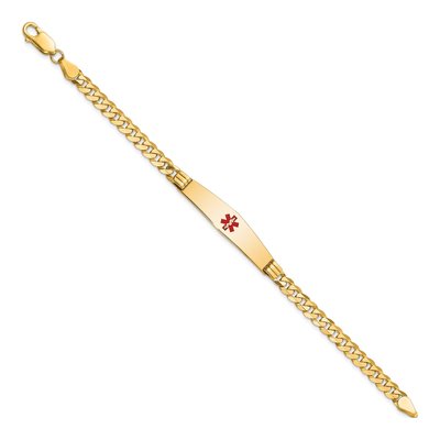 14K Yellow Gold Medical ID Curb Bracelet – view 2