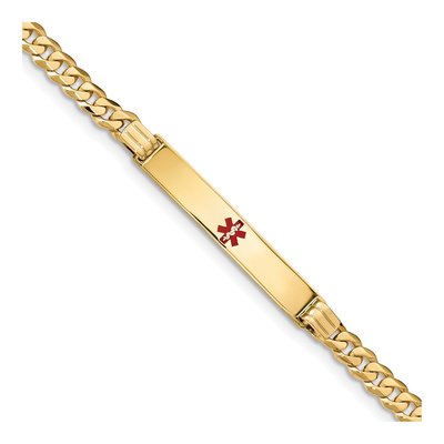 14K Yellow Gold Medical ID Bracelet