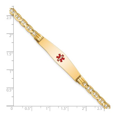 14K Yellow Gold Medical ID Bracelet – view 3