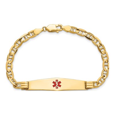 14K Yellow Gold Medical ID Bracelet – view 4
