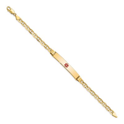 14K Yellow Gold Medical Alert ID Bracelet – view 3