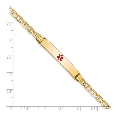 14K Yellow Gold Medical Alert ID Bracelet – view 4