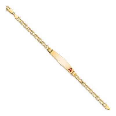 14K Yellow Gold Medical ID Bracelet – view 2