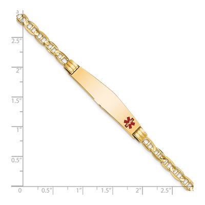 14K Yellow Gold Medical ID Bracelet – view 3