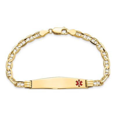 14K Yellow Gold Medical ID Bracelet – view 4