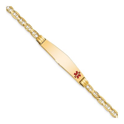 14K Yellow Gold Medical ID Bracelet