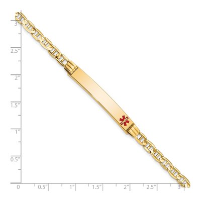 14K Yellow Gold Medical ID Bracelet – view 3