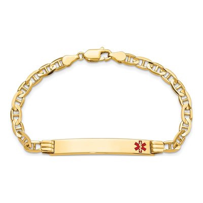 14K Yellow Gold Medical ID Bracelet – view 4