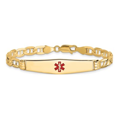 14K Yellow Gold Medical ID Bracelet – view 3