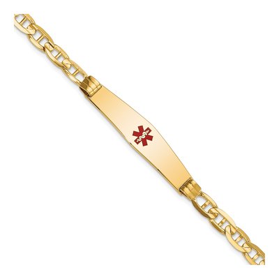 14K Yellow Gold Medical ID Bracelet