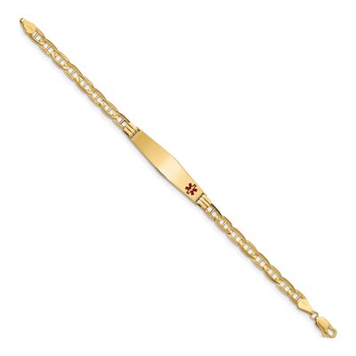 14K Yellow Gold Medical ID Bracelet – view 2