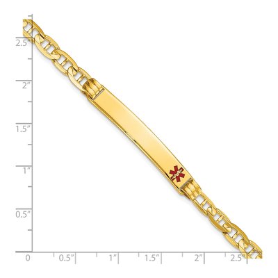 14K Yellow Gold Medical ID Bracelet – view 4