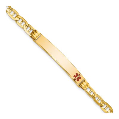 14K Yellow Gold Medical ID Bracelet