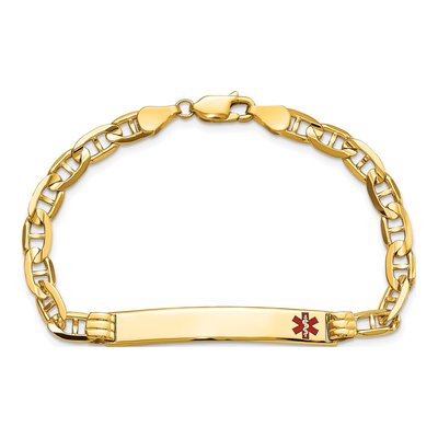 14K Yellow Gold Medical ID Bracelet – view 5