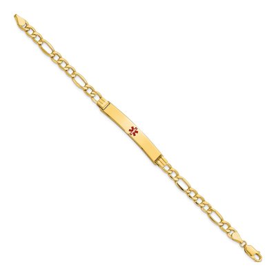 14K Yellow Gold Medical ID Bracelet – view 3