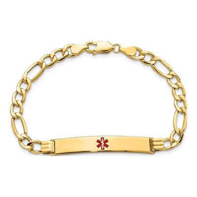 14K Yellow Gold Medical ID Bracelet – view 5