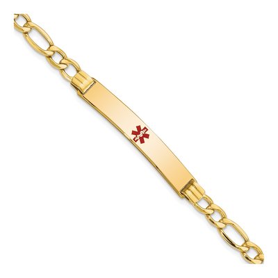 14K Yellow Gold Medical ID Bracelet
