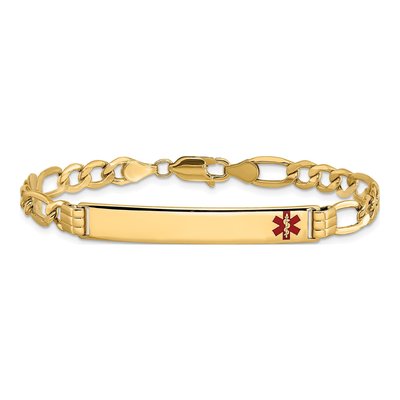 14K Yellow Gold Medical ID Bracelet – view 4