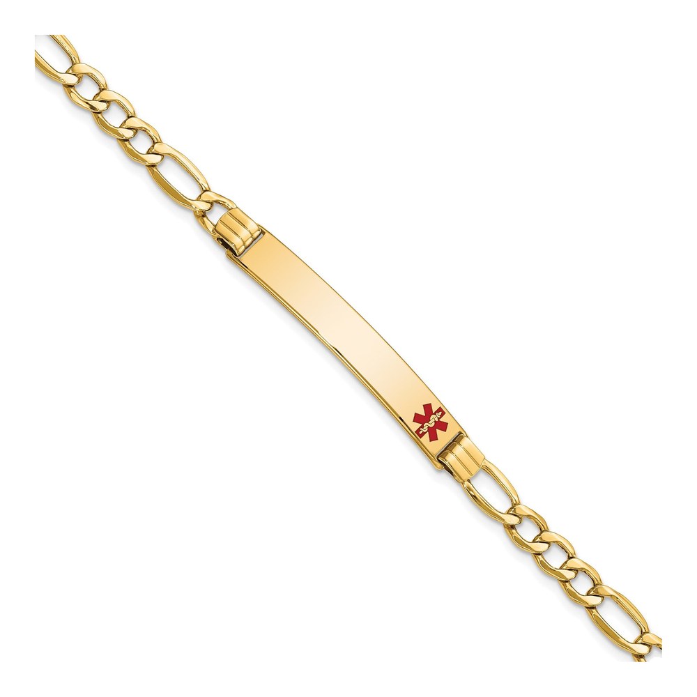 14K Yellow Gold Medical ID Bracelet