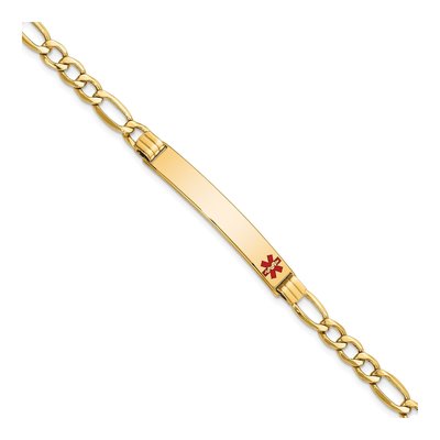 14K Yellow Gold Medical ID Bracelet
